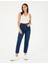 Kadın Koyu İndigo Mom Fit Jean Pantolon 50284090-VR089 3