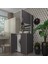 Kenzlife çamaşır makinesi dolabı kasparov gri 180*066*55-20 banyo kapaklı arkalıksız 1