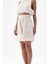 Crinkle Bermuda Şort Krem 2