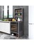 Kenzlife ankastre fırın dolabı ismihan gri 165*60*56 mutfak raflı 1