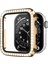 Apple Watch 9/8/se/7/6/5/4/3/2/1 Seri 45MM 44MM 42MM 41MM 40MM 38MM Uyumlu Parlak Taş Işlemeli Şık Işıltılı Renkli Kasa Ekran Koruyucu 4