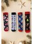 4'lü Yılbaşı Noel Christmas Temalı Unisex Soket Çorap Karışık Rengarenk Renkli 1