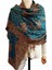 Retro Püskül Kaju Nakış Etnik Tarzı Büyük Şal Kadınlar Için Çift Amaçlı Seyahat Eşarp (Yurt Dışından) 1