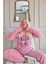 Meow Desenli Tam Peluş Pijama Takımı 6