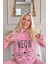 Meow Desenli Tam Peluş Pijama Takımı 5