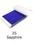 Varak Kaplama Yaprak Metalik Folyo 9X9CM 10LU 25 Sapphire Blue R5799F-25 1