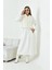 Kadın Angora Etekli Takım Ekru 30986 3