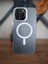 iPhone 15 Pro Max Magsafe Manyetik Şarj Özellikli Arkası Buzlu Transparan Kamera Çıkıntılı Kılıf 1