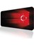 90X40 Türk Bayrağı Xxl Büyük Boy Ilyuka MP019040 Büyük Boy Gaming Mousepad Dikişli Kenar Kaymaz Taban 90X40CM 1