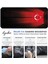 90X40 Türk Bayrağı Xxl Büyük Boy Ilyuka MP019040 Büyük Boy Gaming Mousepad Dikişli Kenar Kaymaz Taban 90X40CM 4