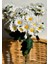 Osohome 3 Adet (Demet) Dekoratif Yapay Çiçek Beyaz Papatya Gerçek Görünümlü 5dallı 25 Çiçekli 30 cm 3