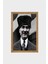 Ulu Önder Mustafa Kemal Atatürk Portresi, Çerçeveli Cam Tablo 30 x 45 cm 4