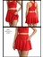 Kırmızı Etek Içi Sabit Şortlu Yüksek Bel Skirt With Shorts Casual+Beachwear+Tennis 1101 1