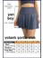 Miss Maral Antrasit / Füme  Etek Içi Sabit Şortlu Yüksek Bel  Skirt With Shorts Casual+Beachwear+Tennis 1101 5