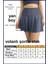Antrasit / Füme Etek Içi Sabit Şortlu Yüksek Bel Skirt With Shorts Casual+Beachwear+Tennis 1101 5