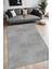 Dijital Baskı Modern Tarzda Şerit Desenli Gri Dekoratif Makinada Yıkanabilir Salon ve Yolluk Halısı 1