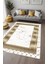 Dijital Baskı Mermer Desen File Çerçeveli Gold Dekoratif Makinada Yıkanabilir Salon ve Yolluk Halısı 1