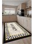 Dijital Baskı Kitchen Yazılı Dama Çerçeveli Dekoratif Modern Makinada Yıkanabilir Mutfak Halısı 1