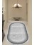 Dijital Baskı Kaymaz Taban Çizgi Geçişli Oval Makinada Yıkanabilir Salon Mutfak ve Yolluk Halı 1