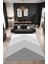 Dijital Baskı Simetrik Çizgili Modern Dekoratif Makinada Yıkanabilir Salon Halısı Yolluk Halısı 1