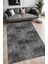 Dijital Baskı Modern Tarz Şerit Desenli Siyah Dekoratif Makinada Yıkanabilir Salon ve Yolluk Halısı 1