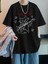 Music Is My Life Siyah Oversize T-Shirt 2