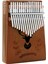 KLX-880 Hakiki Ağaç Kalimba Geyik Desenli Ahşap Full Set 17 Çelik Tuşlu 2