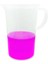 Kulplu Plastik Beher 2000 ml Kabartma Dereceli Beaker Ölçü Kabı 2 Litre 1