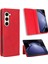 Samsung Galaxy Z Fold6 5g Pu Deri Retro Telefon Standı Kapağı (Yurt Dışından) 1