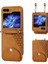 Samsung Galaxy Z Flip6 5g Buzağı Dokulu Pu Deri Telefon Kılıfı (Yurt Dışından) 1