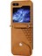 Samsung Galaxy Z Flip6 5g Buzağı Dokulu Pu Deri Telefon Kılıfı (Yurt Dışından) 4
