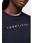 Tommy Jeans Pamuk Karışımlı Regular Fit Bisiklet Yaka Logolu Sweat Bayan Sweat DW0DW17323 C1G 2