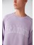 Balanced Erkek Önü Aplikeli Yuvarlak Yakalı Içi Polarlı Lila Sweatshirt 4