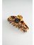 Leopar Desenli Uzun Geometrik Kıskaç Toka (10CM) 3