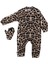 Kız Bebek Leopar Desenli Kaşkorse Bandanalı Tulum - 1011476 1