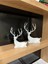 2'li Set Beyaz Geyik Biblo Geyik Figürlü Modern Dekoratif Pinterest Biblo 6