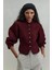 Bordo Gigi Belden Oturtmalı Ceket 4