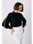 Omuz Aksesuarlı Bluz - Siyah 2