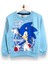 Erkek Çocuk Mavi Sonic Baskılı Uzun Kollu Şardonlu Sweatshirt / Eşofman Takımı 3