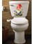 Sevimli Cüce ve Kır Çiçekleri Temalı Klozet Sticker Banyo Sticker 2