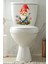 Sevimli Cüce ve Kır Çiçekleri Temalı Klozet Sticker Banyo Sticker 3
