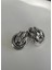 Silver Iç Içe Geçmeli Modern Küpe 1