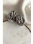 Silver Iç Içe Geçmeli Modern Küpe 3