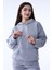 Kadın Oversize Kışlık Kalın Sweatshirt 1