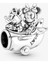 Disney Mickey ve Minnie Mouse Uçak Charm 925 Ayar Gümüş 1