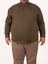 Büyük Beden Erkek Haki Sweatshirt 1