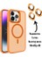 iPhone 15 Pro Max Kamera Lens Koruma Hediyeli Magsafe Şarj Özellikli Standlı Lüks Kılıf 2