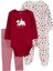 Kız Çocuk Tulum Body Pantolon Set 3'lü Paket 1