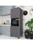 Kenzlife fırın dolabı cahide gri 180*65*50 mutfak XLARGE ayaklı banyo kiler ofis 1
