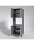 Kenzlife fırın dolabı cahide gri 180*65*50 mutfak XLARGE ayaklı banyo kiler ofis 3